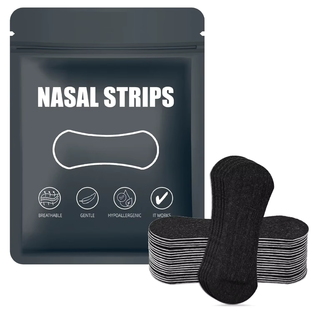 Tiras nasales antirronquidos para corrección de respiración, expansión física, parche Nasal transpirable, mejor sueño.
